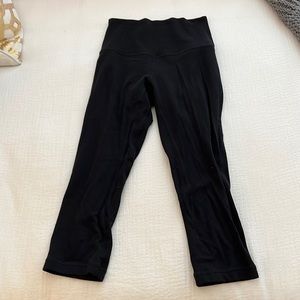 Cropped black alight lululemon leggings
